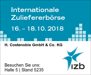 IZB – die Internationale Zulieferbörse – findet vom 16. bis 18. Oktober in Wolfsburg statt Logo IZB - die Internationale Zulieferbörse