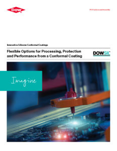 Broschüre zu DOWSIL™ Innovative Silicone Conformal Coatings in englischer Sprache - Titelblatt